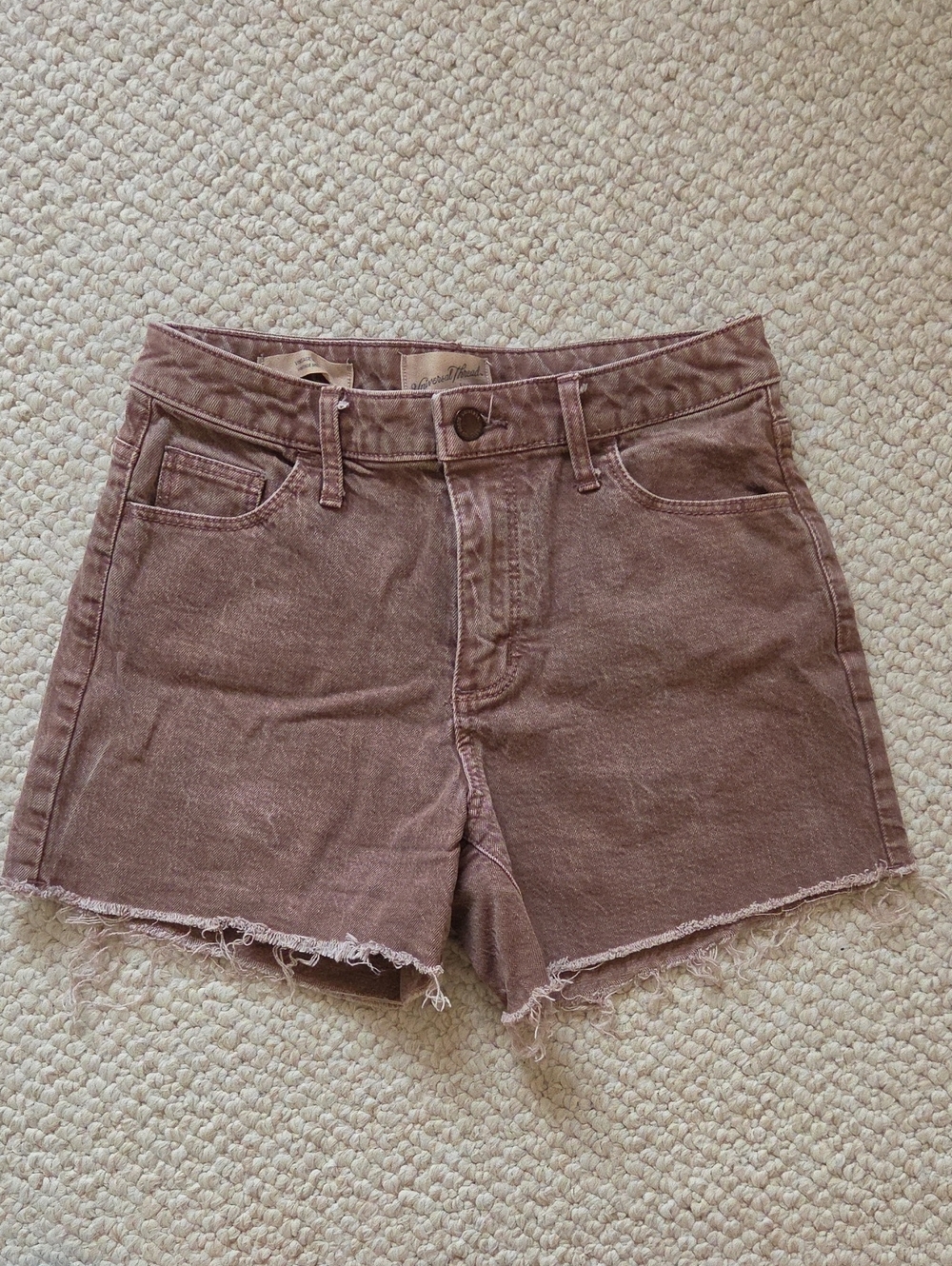 Universal Thread Brown Midi Denim Shorts